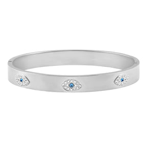 Urbanti Stainless Steel Care Free Eye Bracelet Silver