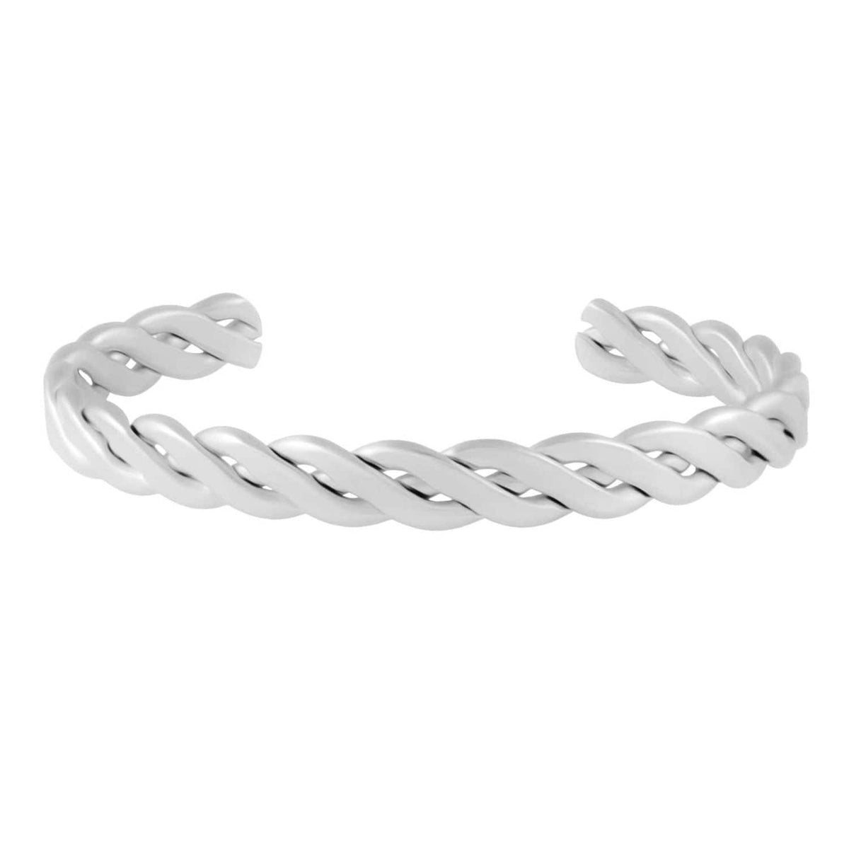 Urbanti Stainless Steel Crete Cuff Bracelet Silver