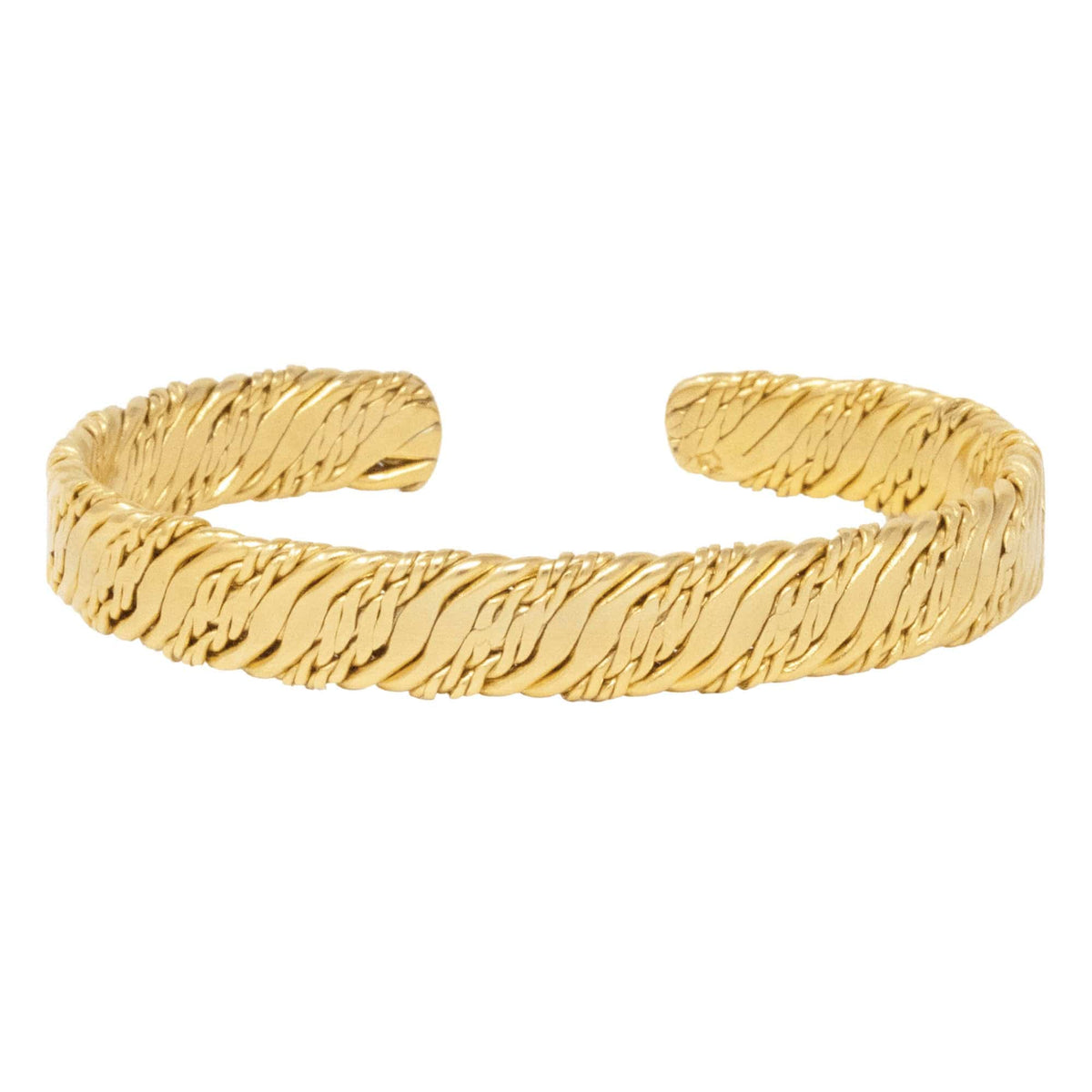 Urbanti Stainless Steel Dreamer Cuff Bracelet Gold