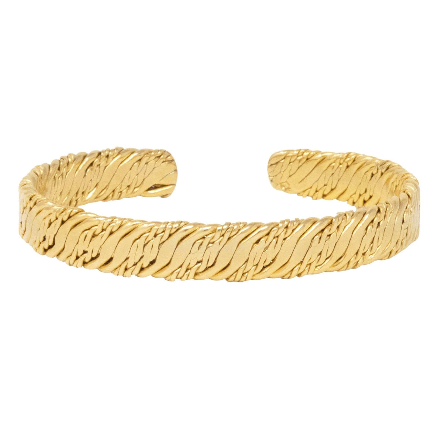 Urbanti Stainless Steel Dreamer Cuff Bracelet Gold