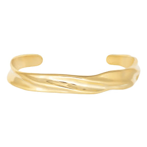 Urbanti Stainless Steel Bali Cuff Bracelet Gold