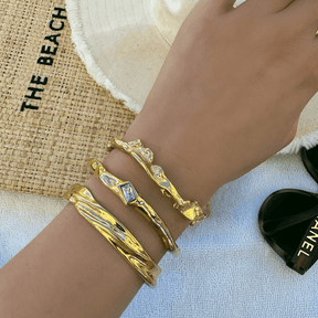 Urbanti Stainless Steel Bali Cuff Bracelet