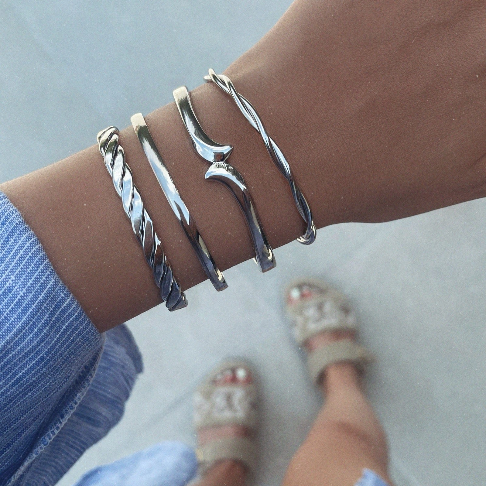 Urbanti Stainless Steel Leighton Cuff Bracelet