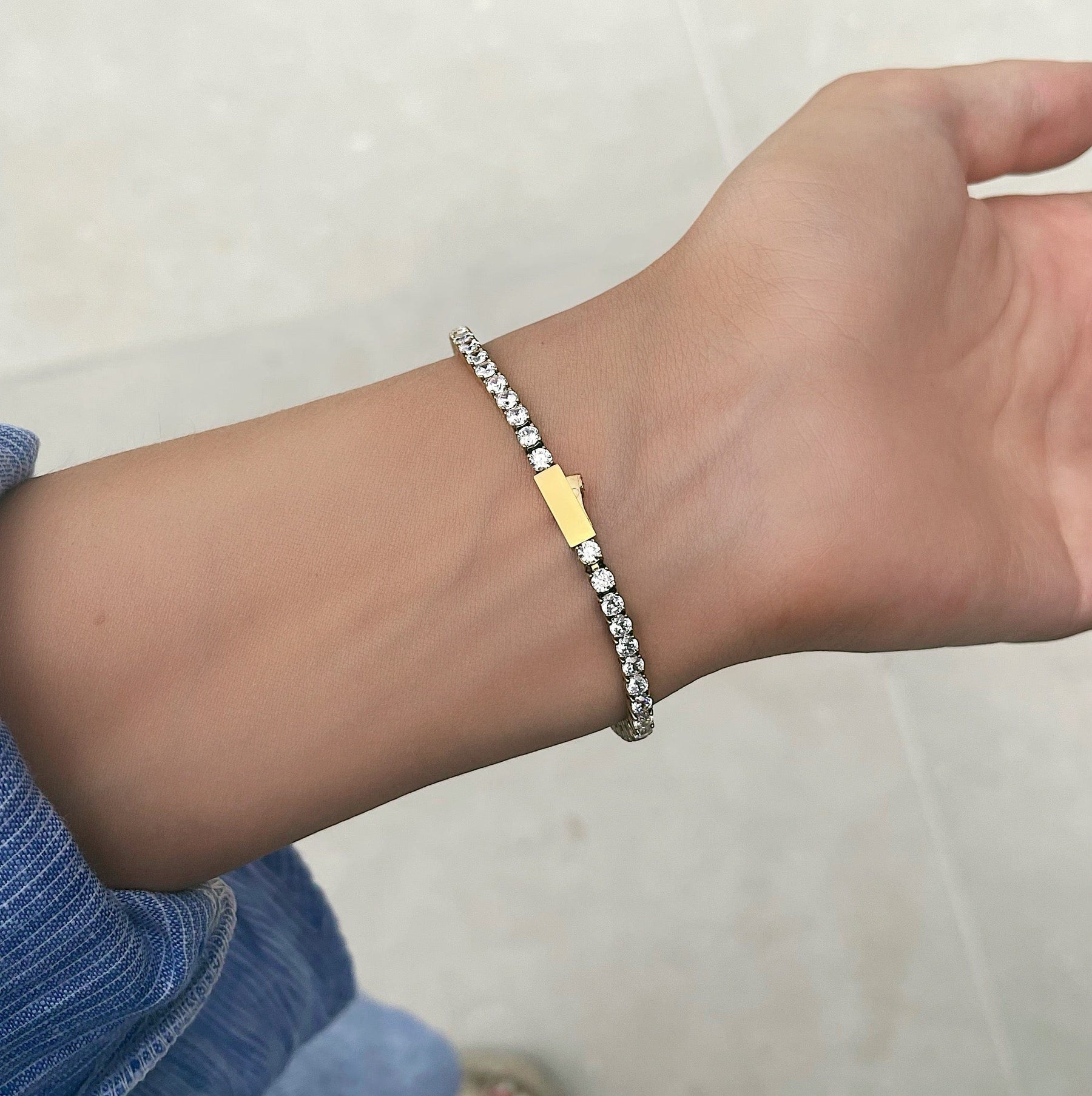 Urbanti Stainless Steel Monroe Tennis Bracelet