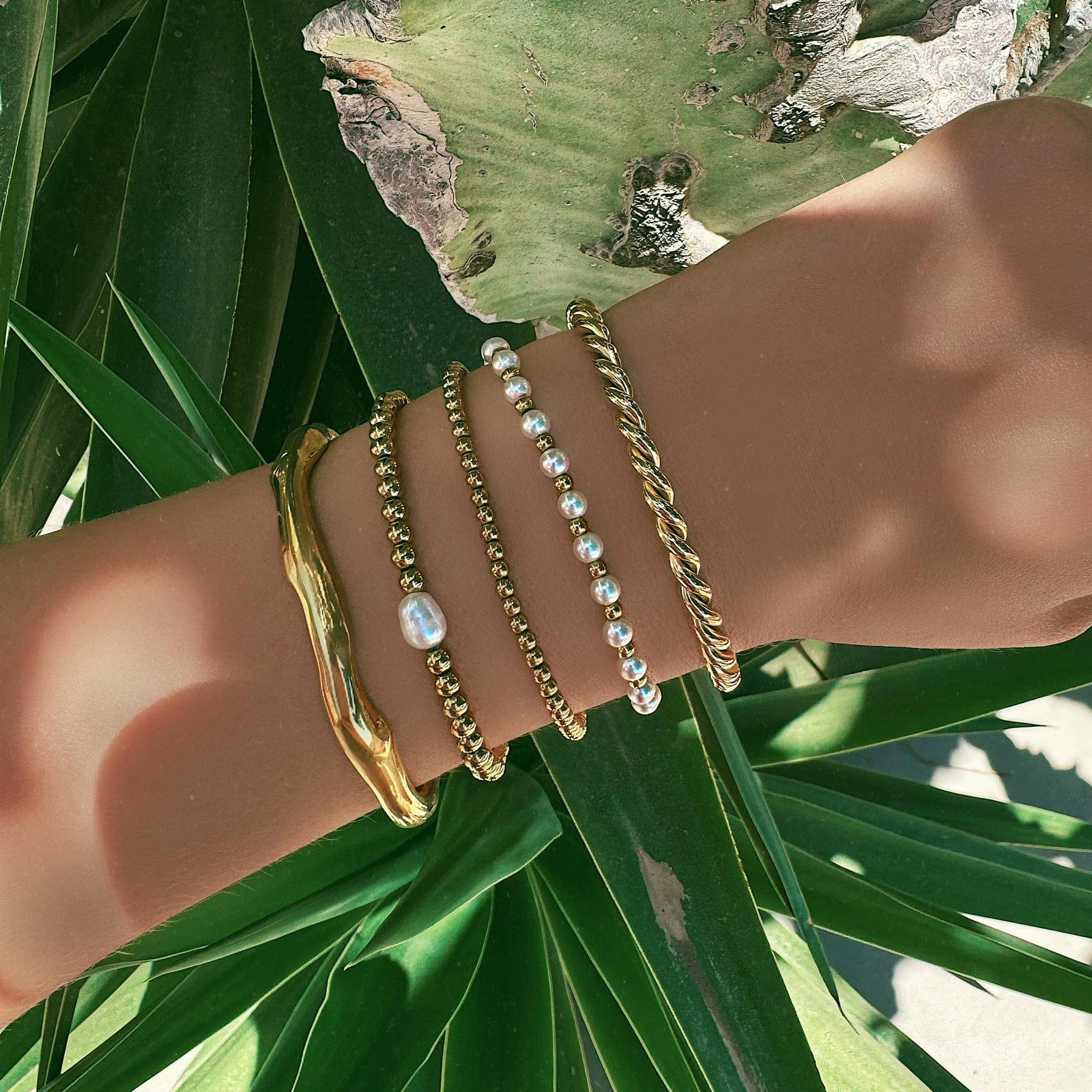 Urbanti Stainless Steel Molten Cuff Bracelet