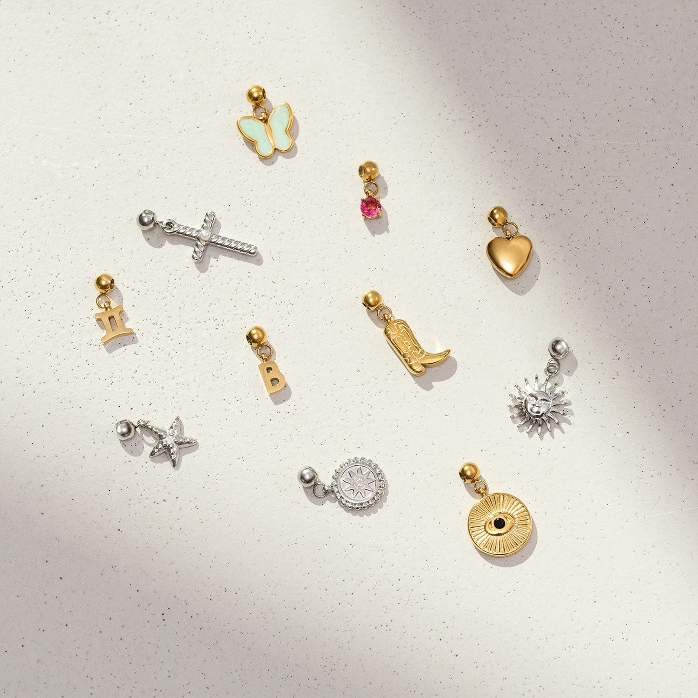 Urbanti Stainless Steel Cowboy Boot Charm