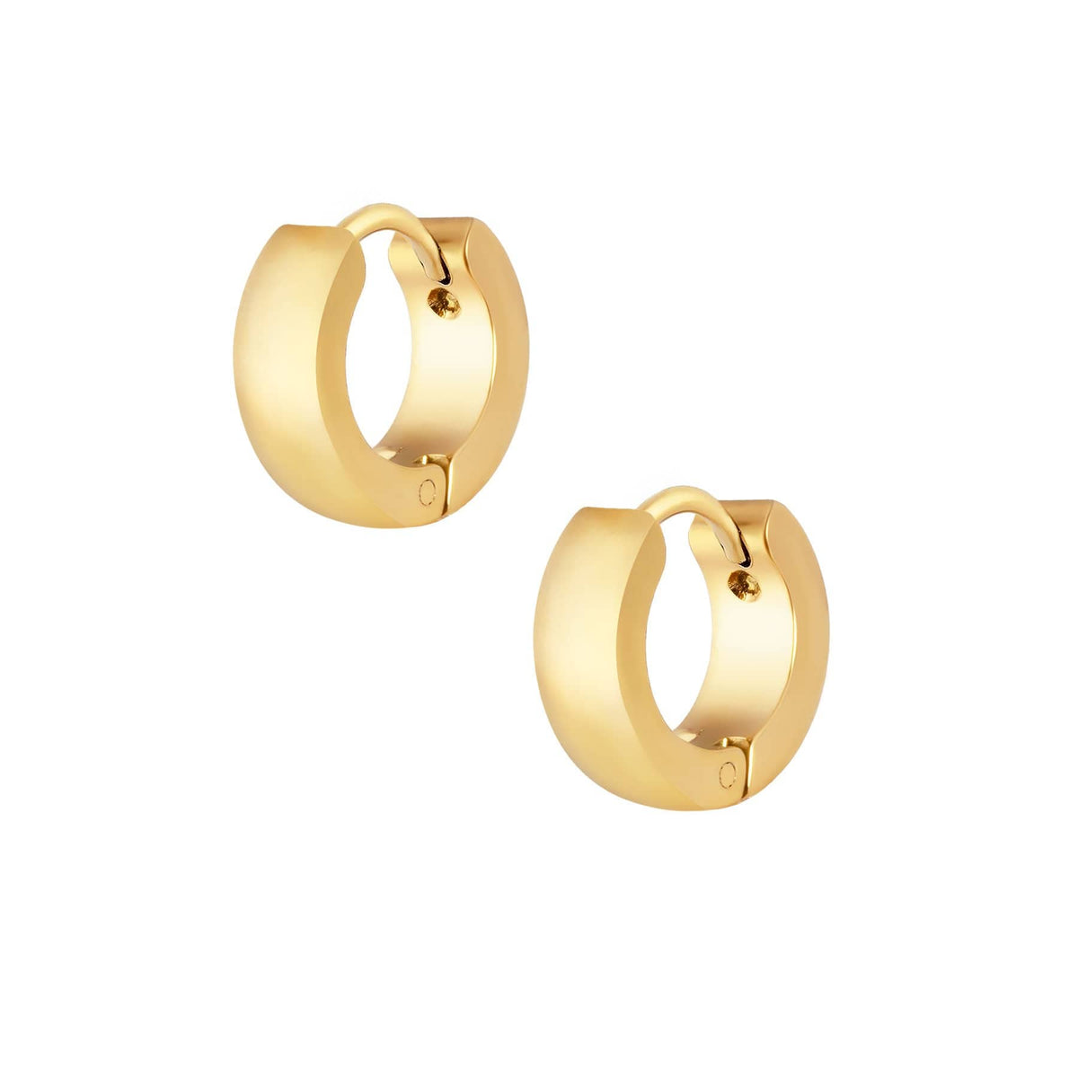 Urbanti Stainless Steel Cute Hoop Earrings Gold