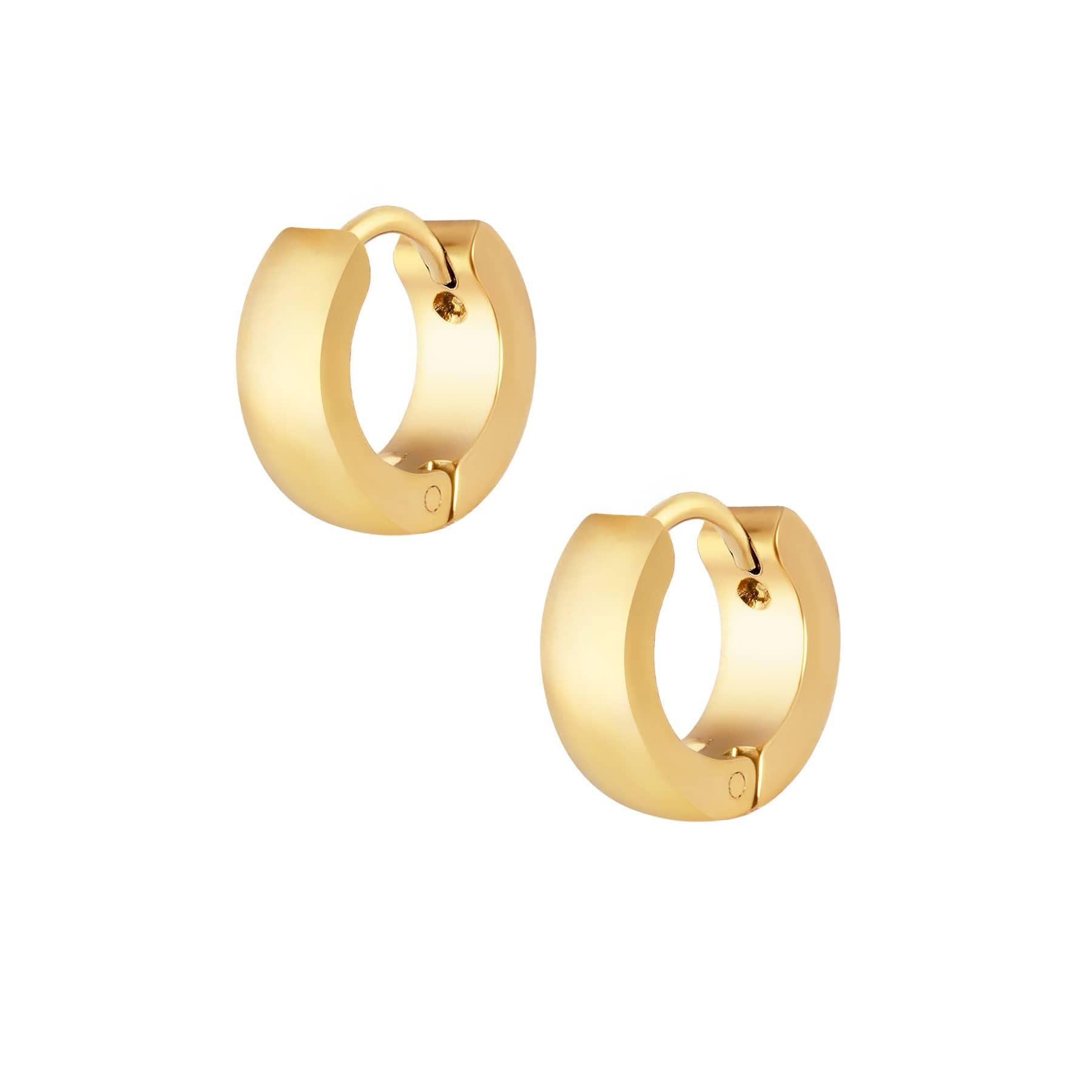 Urbanti Stainless Steel Cute Hoop Earrings Gold