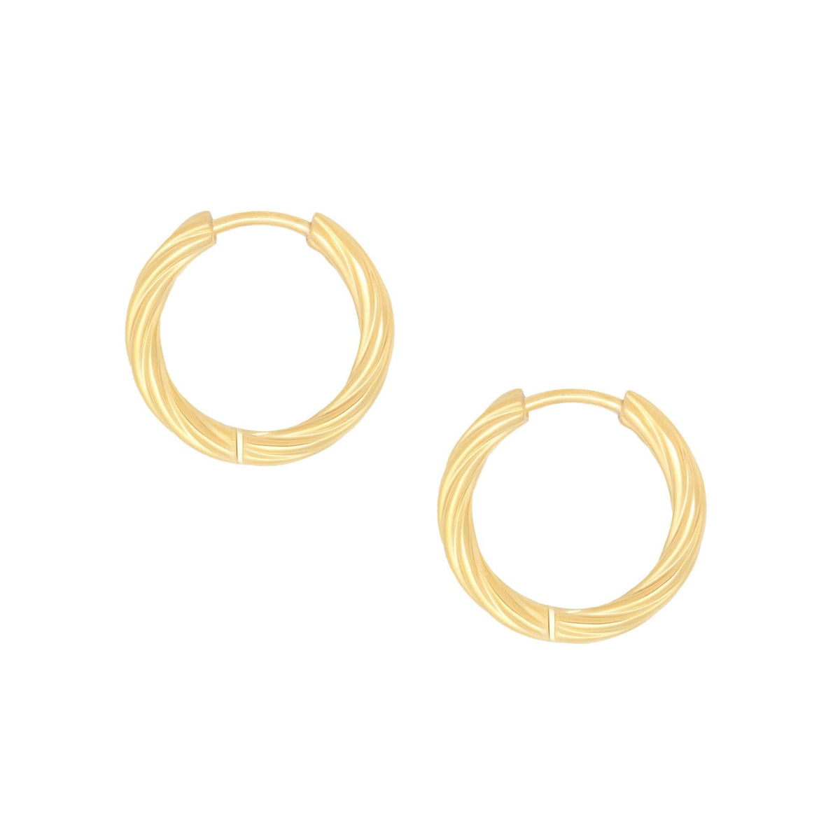 Urbanti Stainless Steel Geneva Hoop Earrings