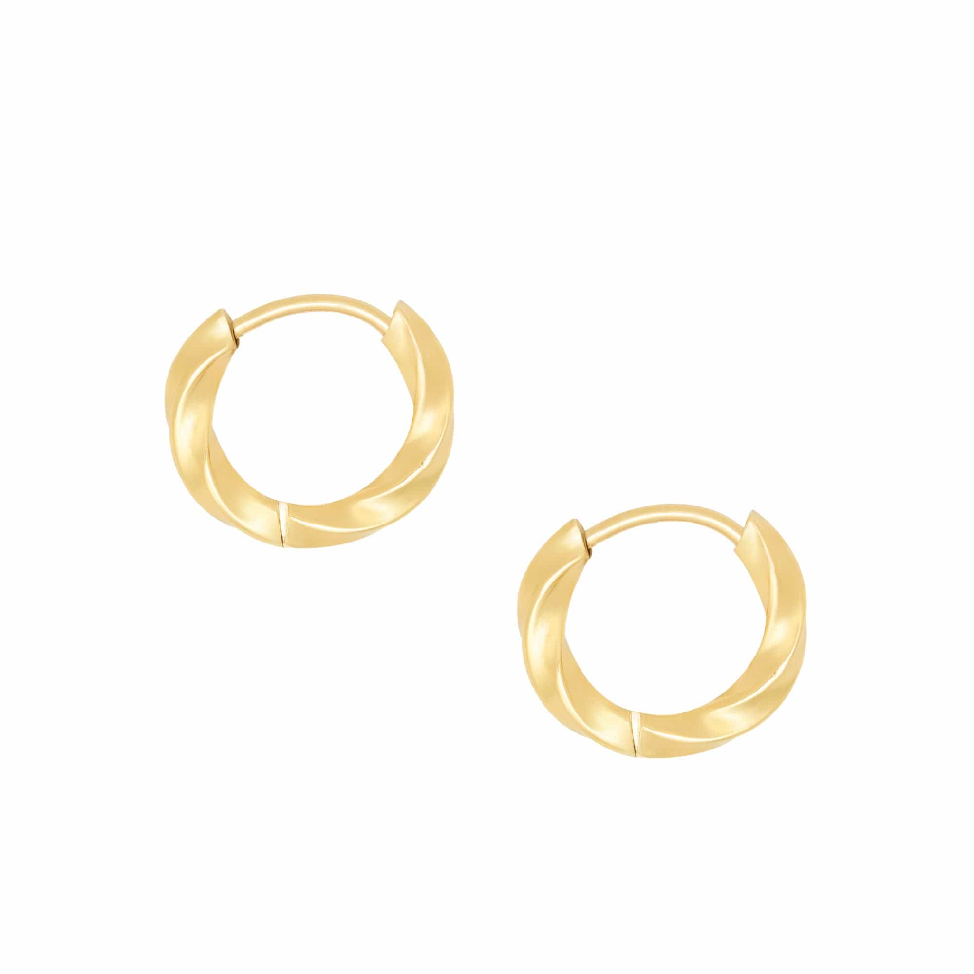 Urbanti Stainless Steel Sage Hoop Earrings