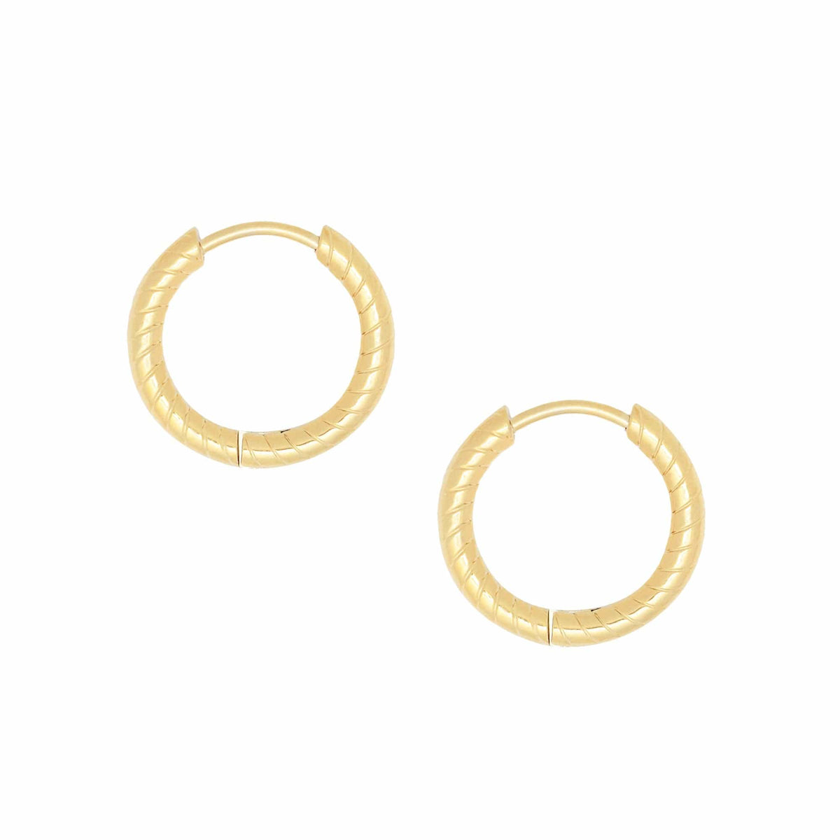 Urbanti Stainless Steel Daze Hoop Earrings