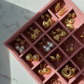 Urbanti Stainless Steel Dory Pearl Hoop Earrings