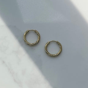 Urbanti Stainless Steel Geneva Hoop Earrings
