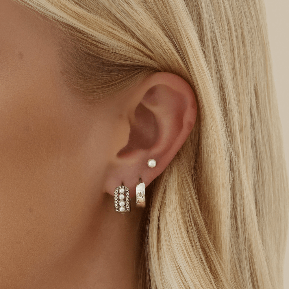 Urbanti Stainless Steel Cute Huggie Hoop Earrings