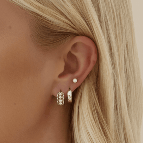 Urbanti Stainless Steel Cute Huggie Hoop Earrings