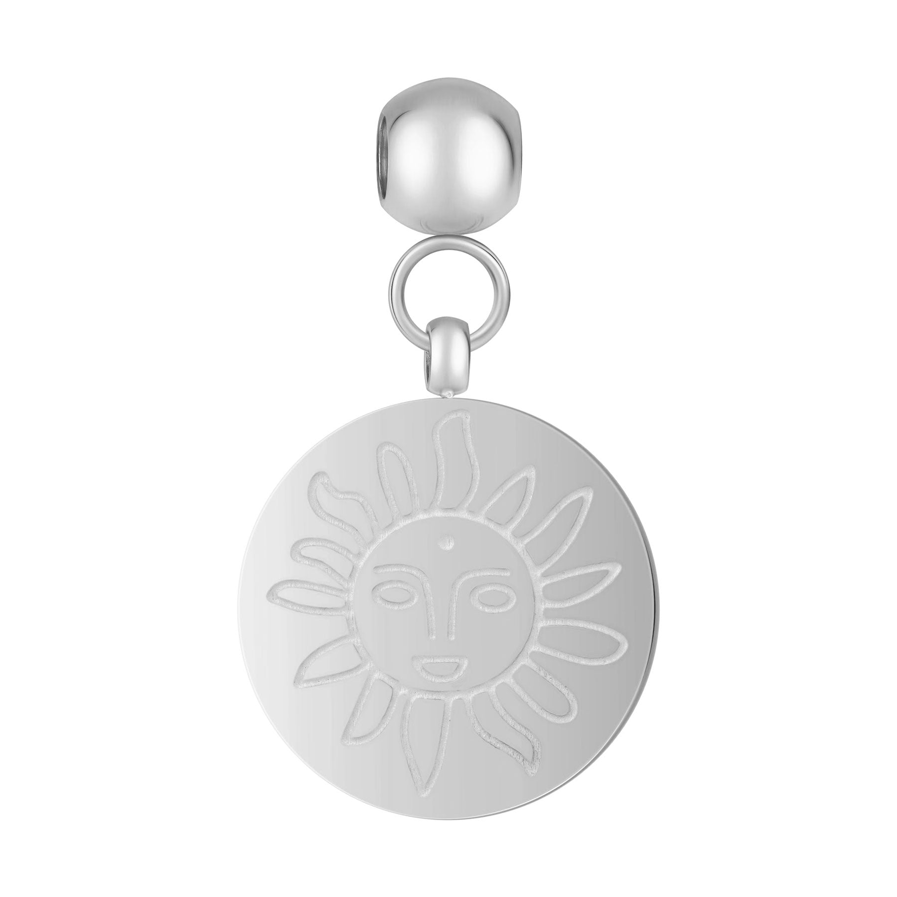 Urbanti Stainless Steel Engraved Sun Charm