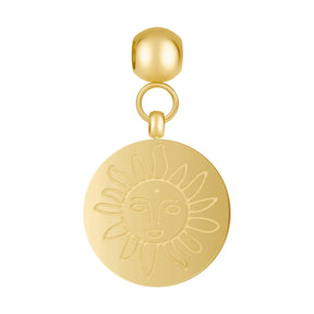 Urbanti Stainless Steel Engraved Sun Charm