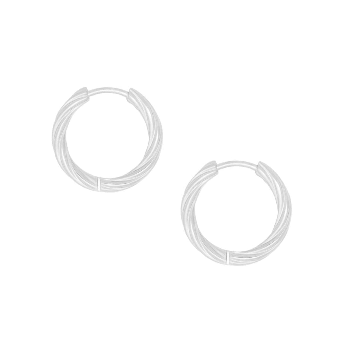 Urbanti Stainless Steel Geneva Hoop Earrings