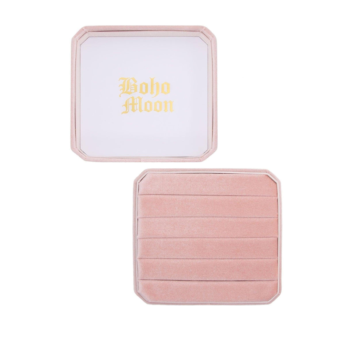 Urbanti Stainless Steel Urbanti Large Velvet Ring Display Box Pink