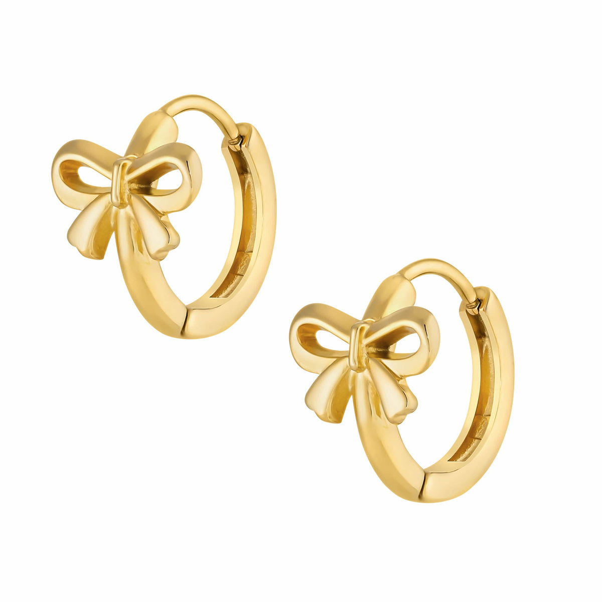 Urbanti Stainless Steel Hattie Bow Hoop Earrings