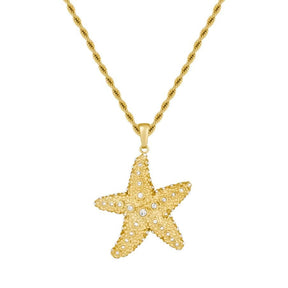 Urbanti Stainless Steel Marine Starfish Necklace