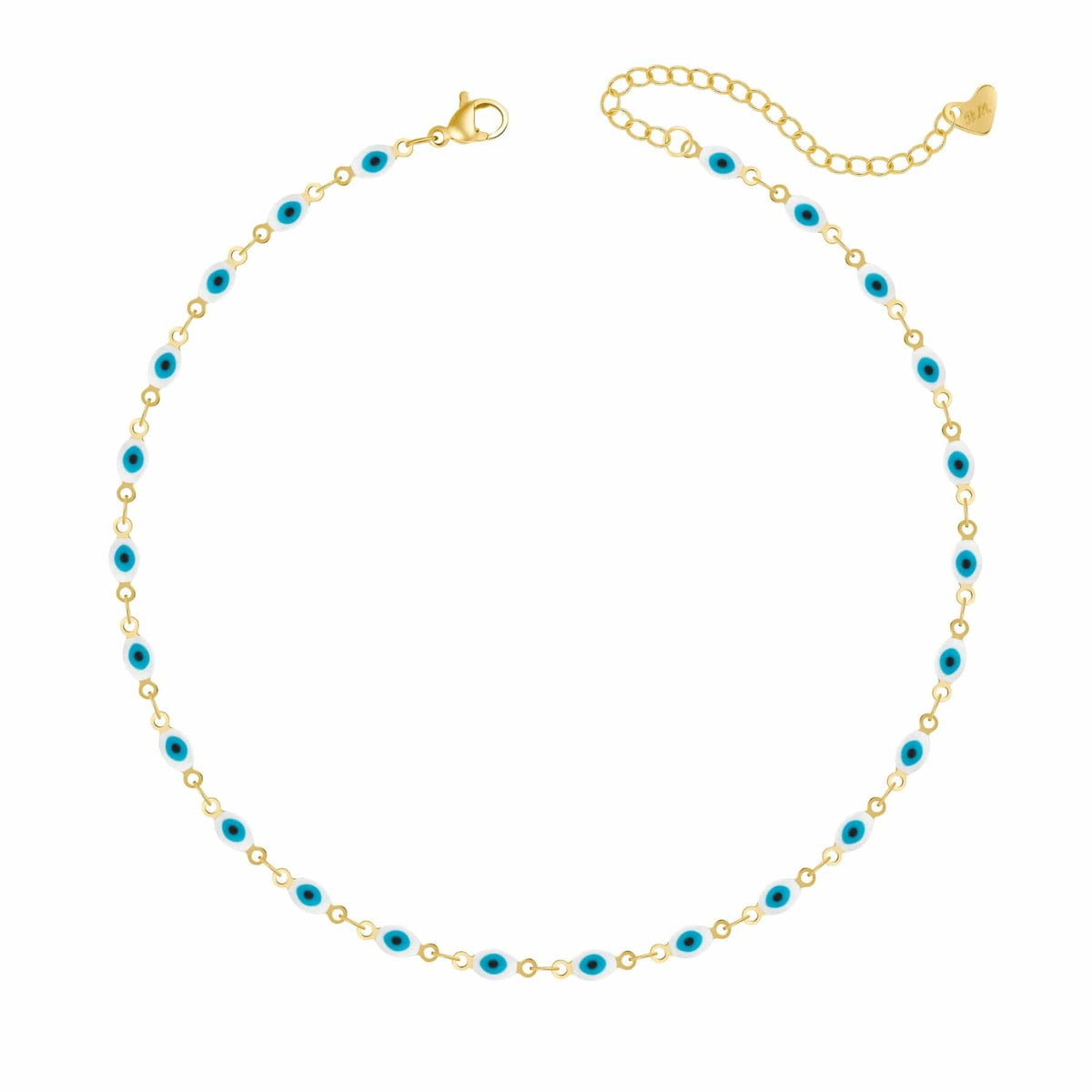 Urbanti Stainless Steel Nazar Evil Eye Choker