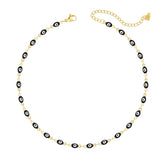Urbanti Stainless Steel Nazar Evil Eye Choker
