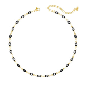 Urbanti Stainless Steel Nazar Evil Eye Choker