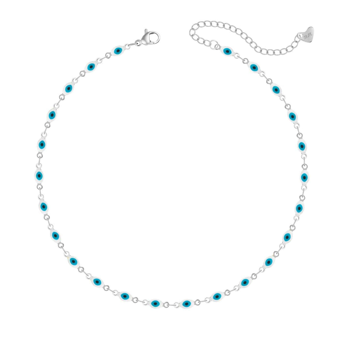 Urbanti Stainless Steel Nazar Evil Eye Choker