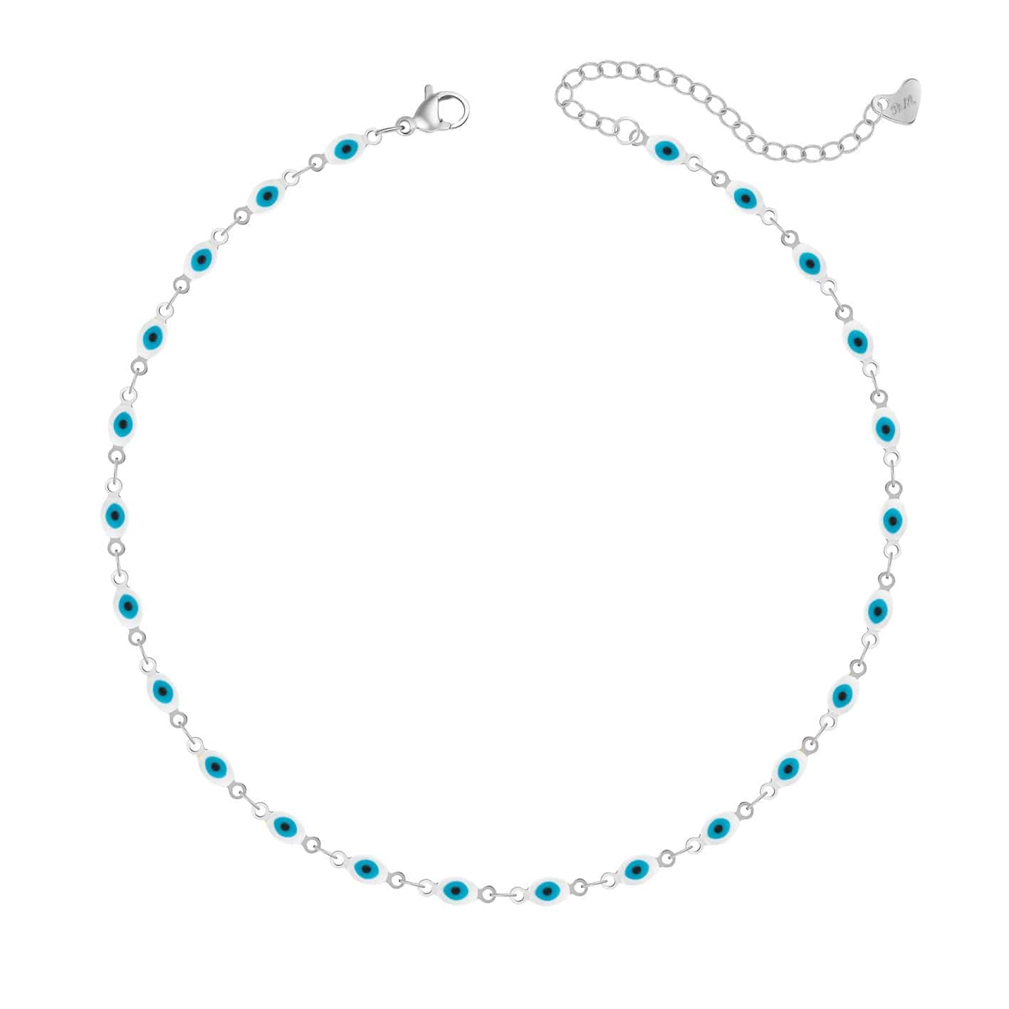 Urbanti Stainless Steel Nazar Evil Eye Choker