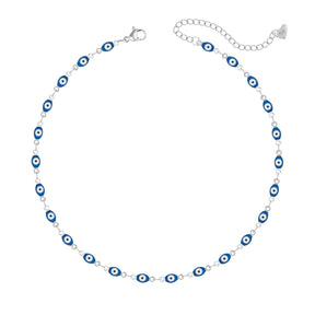 Urbanti Stainless Steel Nazar Evil Eye Choker