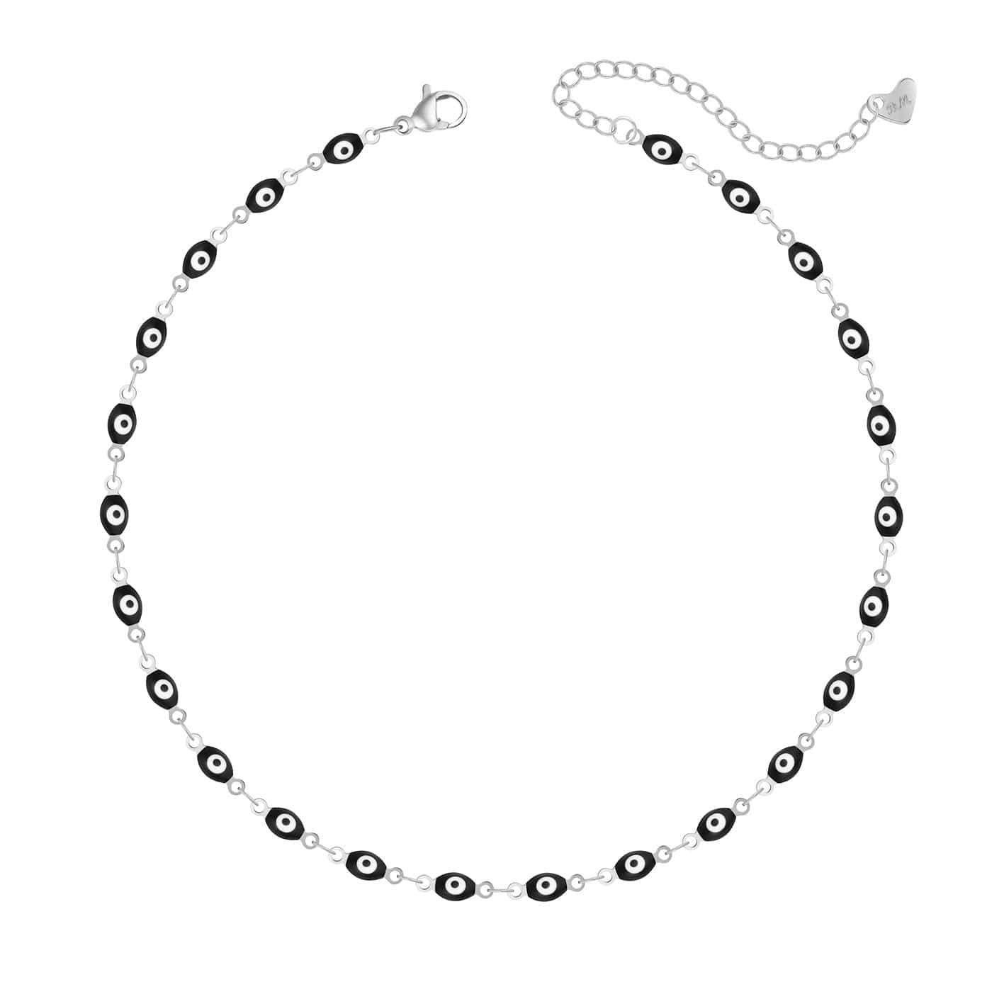 Urbanti Stainless Steel Nazar Evil Eye Choker