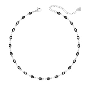 Urbanti Stainless Steel Nazar Evil Eye Choker