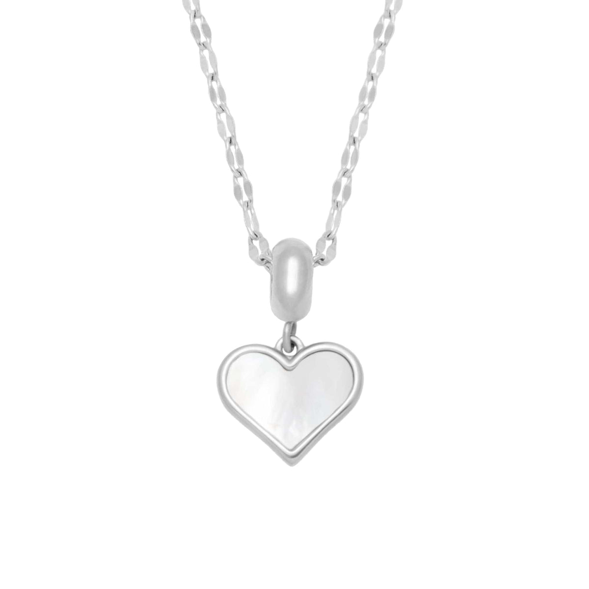 Urbanti Stainless Steel Endless Love Necklace Silver