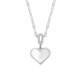 Urbanti Stainless Steel Endless Love Necklace Silver
