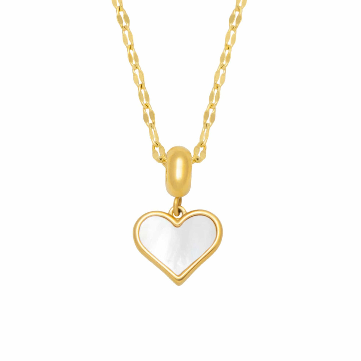 Urbanti Stainless Steel Endless Love Necklace Gold