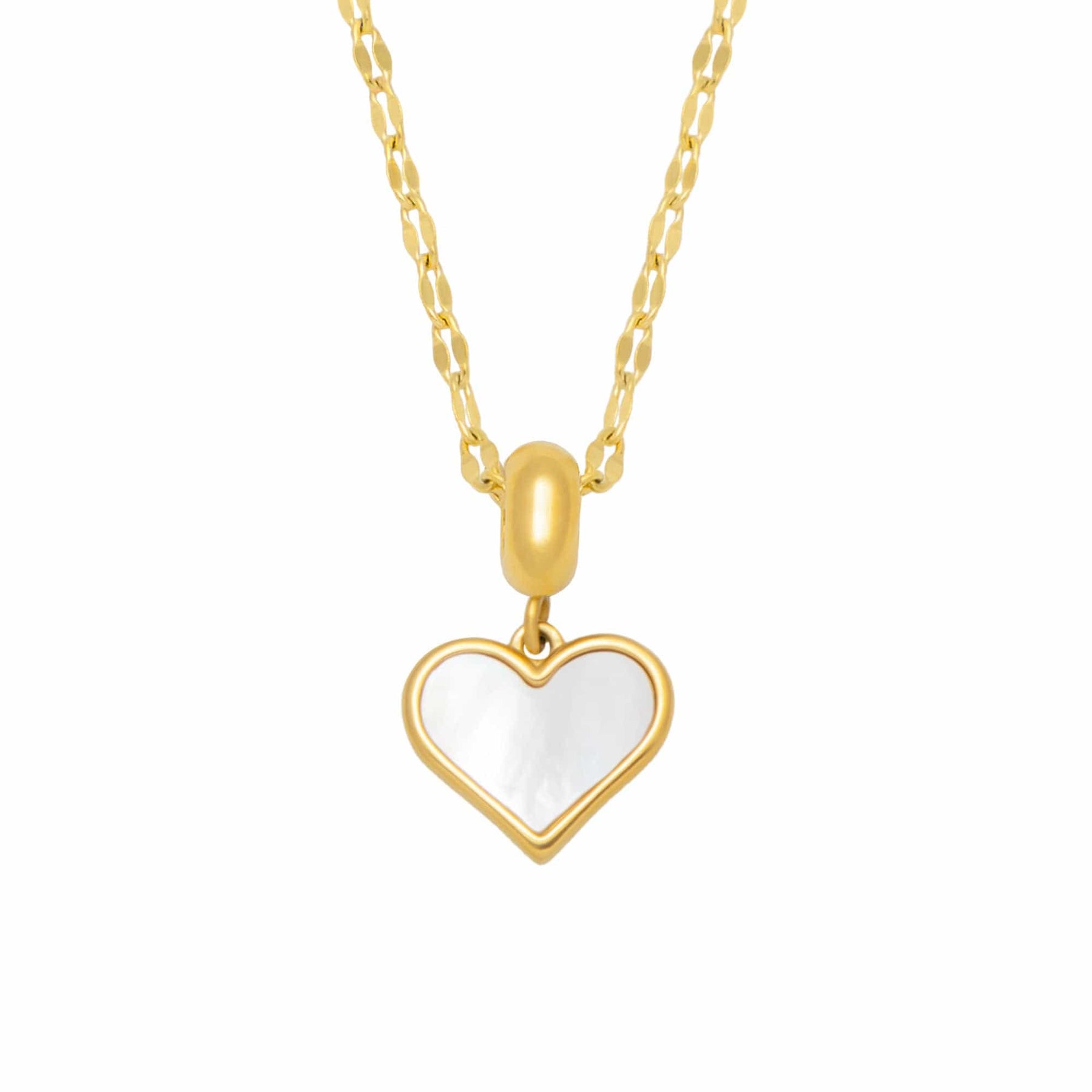 Urbanti Stainless Steel Endless Love Necklace Gold