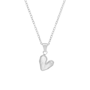 Urbanti Stainless Steel Je T'aime Necklace Silver