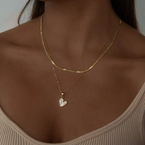 Urbanti Stainless Steel Je T'aime Necklace
