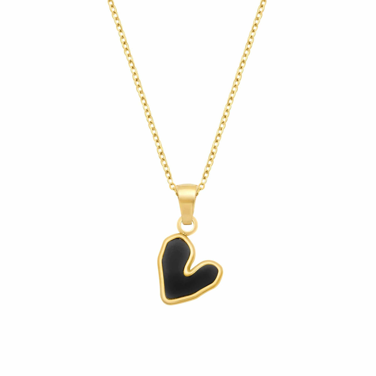 Urbanti Stainless Steel Cold Hearted Necklace Gold