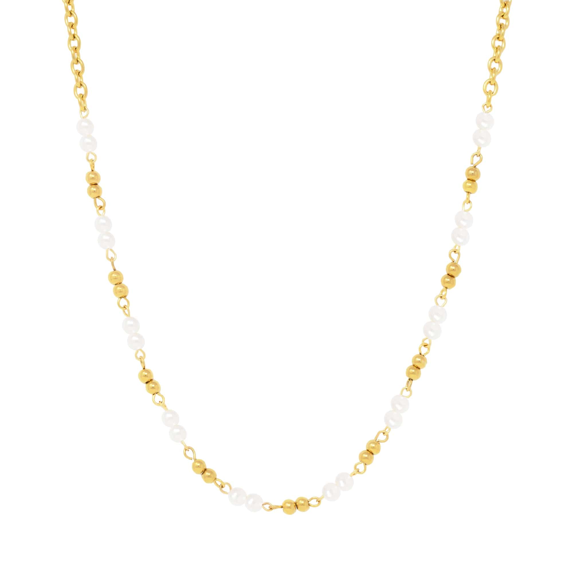 Urbanti Stainless Steel Palmer Pearl Necklace