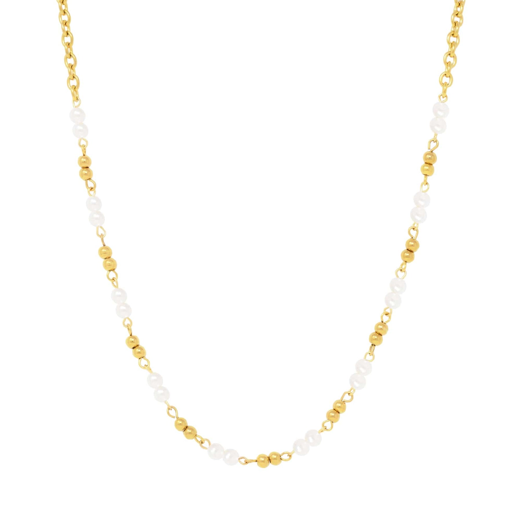 Urbanti Stainless Steel Palmer Pearl Necklace