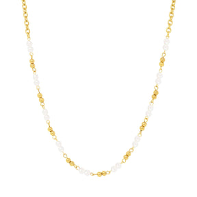 Urbanti Stainless Steel Palmer Pearl Necklace