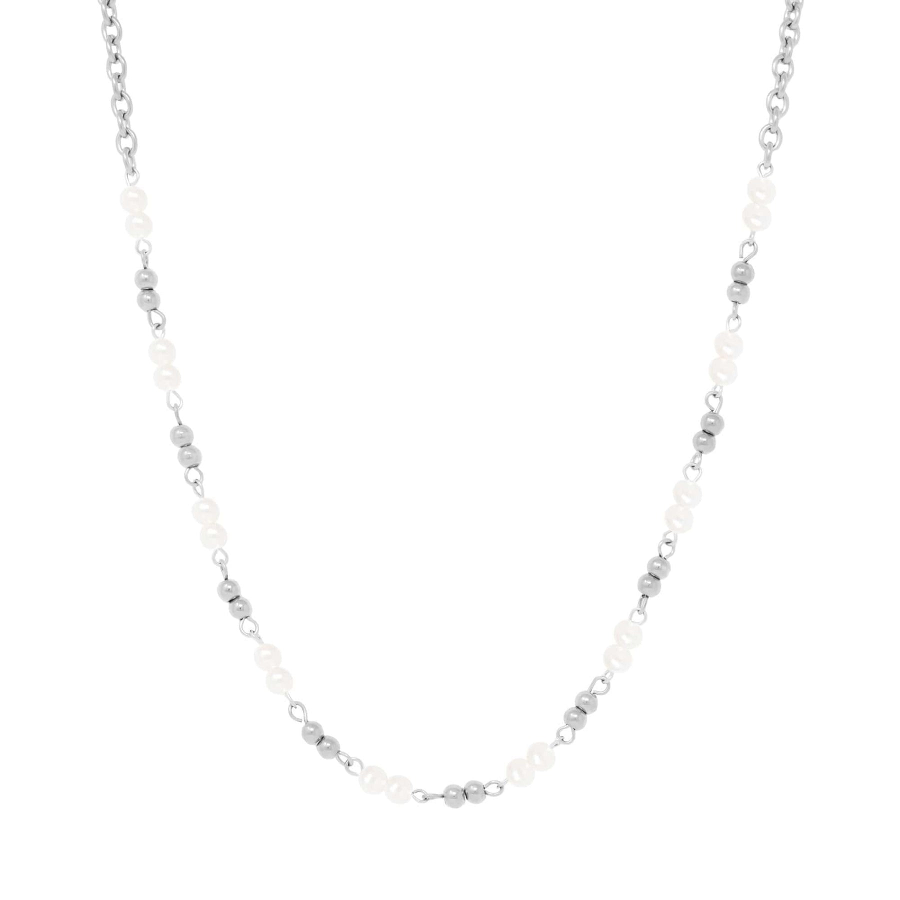 Urbanti Stainless Steel Palmer Pearl Necklace