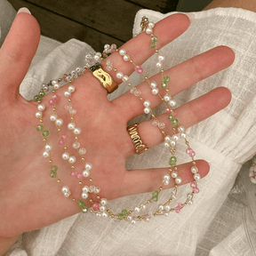 Urbanti Stainless Steel Gardenia Pearl Necklace