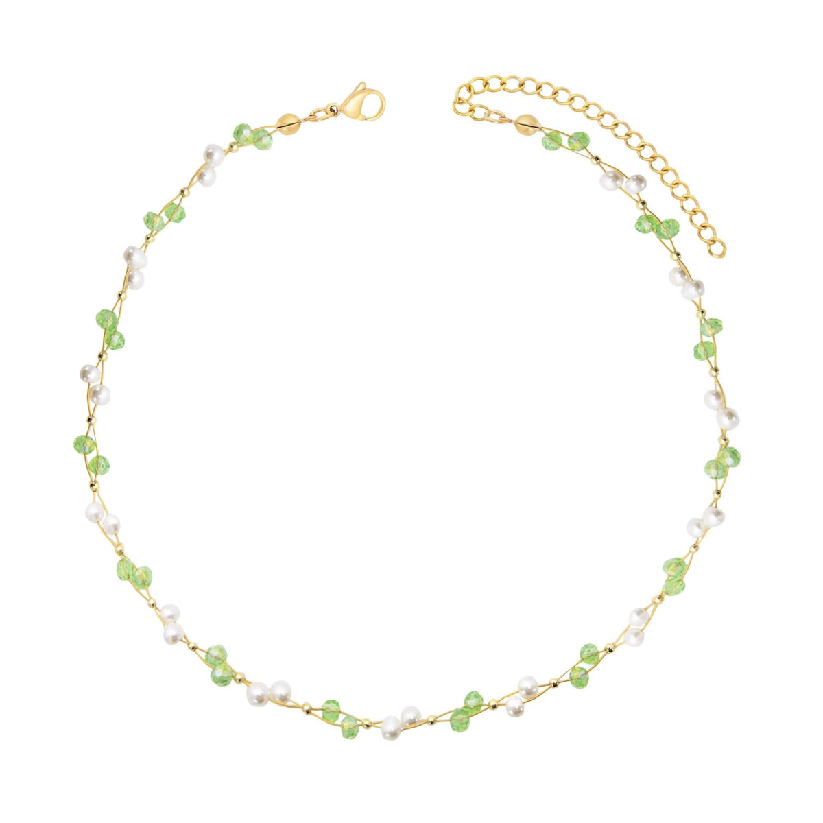 Urbanti Stainless Steel Gardenia Pearl Choker / Necklace