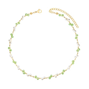 Urbanti Stainless Steel Gardenia Pearl Choker / Necklace