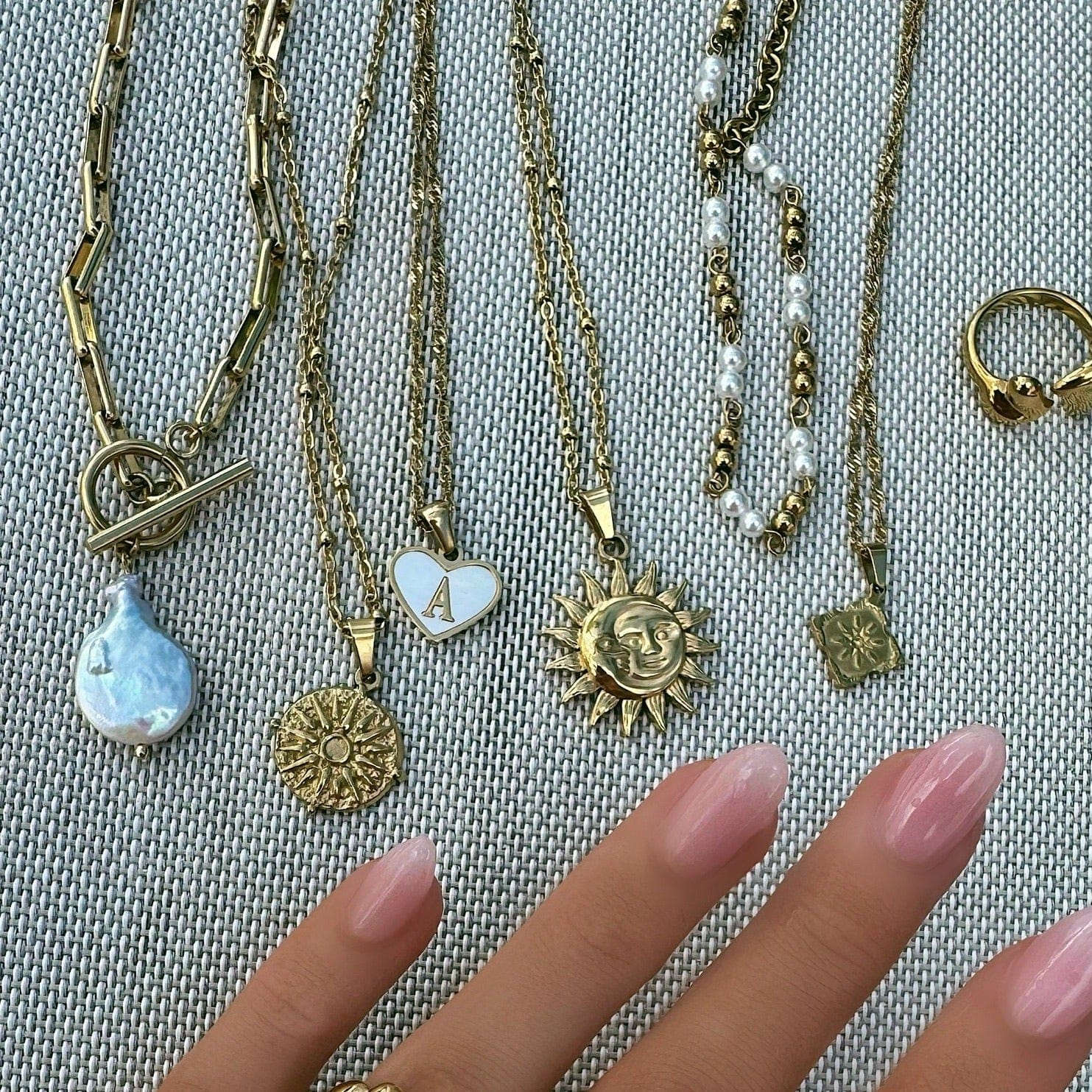 Urbanti Stainless Steel Palmer Pearl Necklace