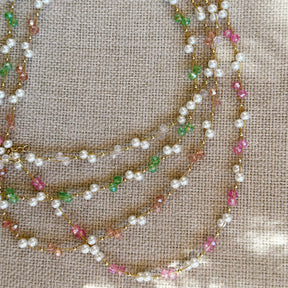 Urbanti Stainless Steel Gardenia Pearl Choker / Necklace