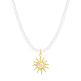 Urbanti Stainless Steel Peyton Sun Necklace